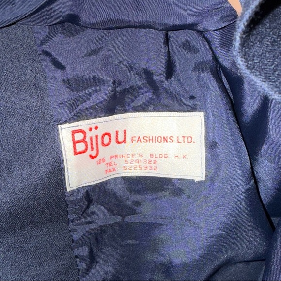 Vintage Bijou Fashions Made in Hong Kong tweed two piece jacket/skirt sz S chic - Picture 5 of 10